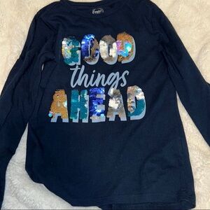 Wonder nation girls Shirt with Sequin Design